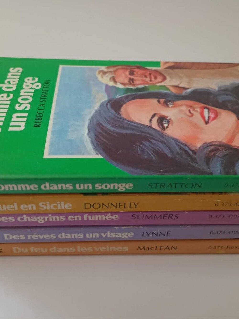 Lot of 10 Vintage Harlequin Romantique French Romance Books 1980s w/ Inscription - Picture 14 of 16